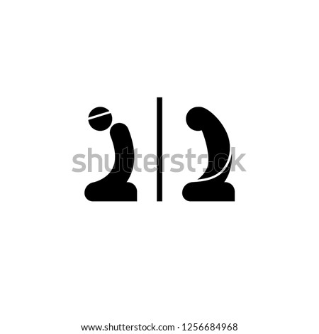 Prayer Icon. Muslim Worship Symbol. Sholat, One of Islamic Mandatory Worship. Applied for Info Graphics, Design Elements, Websites, Presentations, and Application - Vector Logo Template.