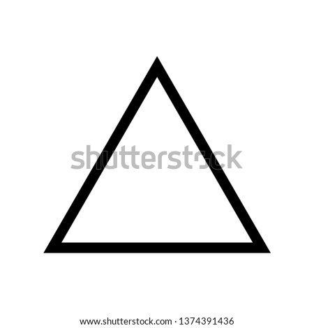 Triangle Icon. Shape Illustration As A Simple Vector Sign & Trendy Symbol for Design, Websites, Presentation or Application.