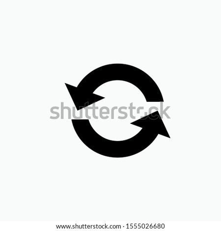 Refresh Icon. Rolling Counterclockwise, Repeat Symbol for Design Elements, Websites, Presentation and Application - Vector.