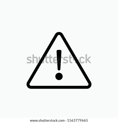 Triangle Exclamation Icon. Warning Illustration As A Simple Vector Sign & Trendy Symbol for Design, Websites, Presentation or Application.