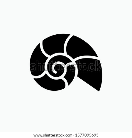 Spiral Shell Icon. Conch Shell Illustration As A Simple Vector Sign & Trendy Symbol for Design, Websites, Presentation or Application. 