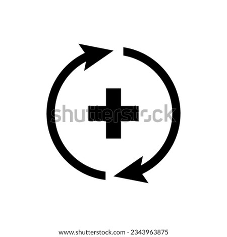Heal Icon. Healing, Regeneration Symbol for Info Graphic, Design Elements, Websites, Presentation and Application - Vector.