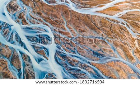 Similar – Image, Stock Photo Iceland from above drone image