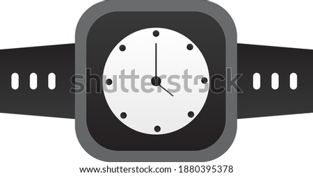 smart watch icon with an analog clock-like icon plus a line indicator that functions as a number on the screen