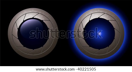 blue animation shutter LED light 