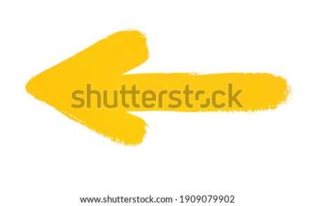 Similar – Image, Stock Photo yellow arrow painted on the metallic fence