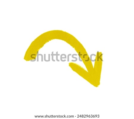 Similar – Image, Stock Photo yellow arrow painted on the metallic fence