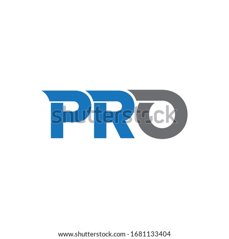 PRO logotype. logo symbol letter