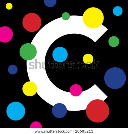 Letter C Illustrated Background Stock Photo 20685211 : Shutterstock