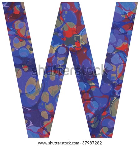 Letter W Alphabet Symbol Design Stock Photo 37987282 : Shutterstock