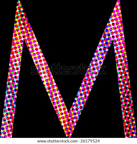 letter M alphabet symbol design Photo stock © 