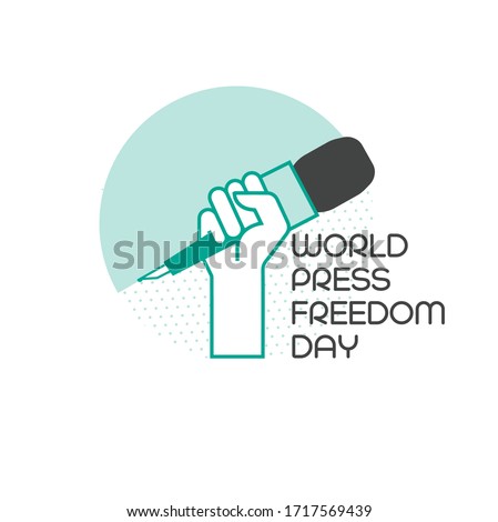 world press freedom day vector mnemonic