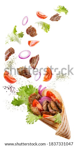 Similar – Image, Stock Photo Fresh kebab meat Eating