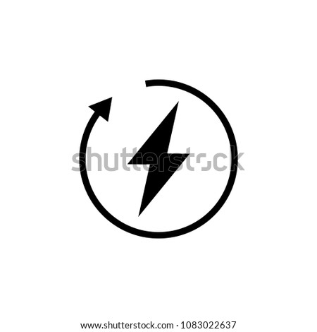 recharging icon vector