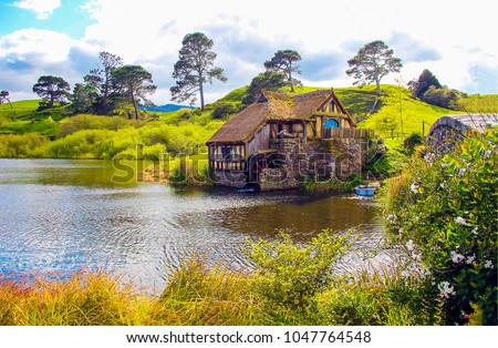 Similar – Image, Stock Photo Shire Nature Landscape Sky