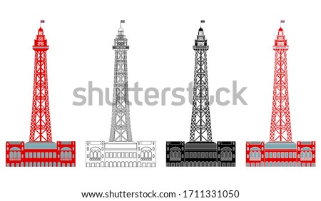 Blackpool Tower in front view