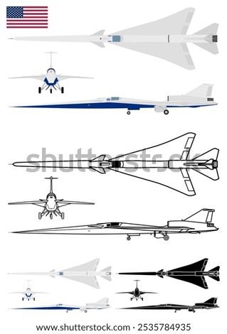 Experimental supersonic aircraft, Low-Boom, USA