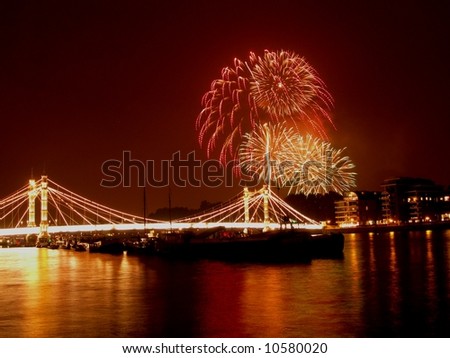 Fireworks - Albert Bridge, London