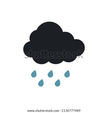 rain vector icon