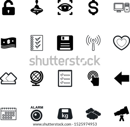 web vector icon set such as: protect, touch, forecast, leisure, science, mobility, mass, find, cloudscape, clicking, calendar, registration, top, unlock, right, love, open, restaurant, equipment