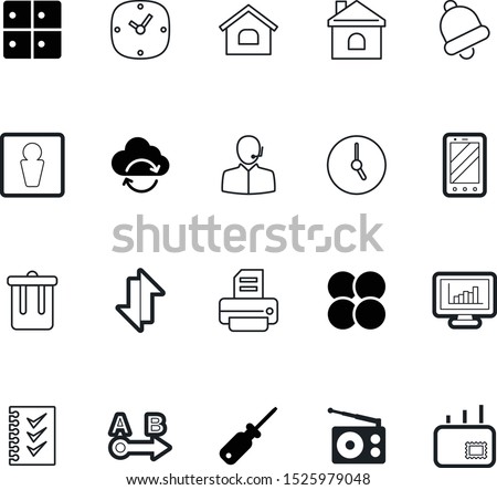 web vector icon set such as: road, analysis, email, abstract, industry, exchange, nucleus, print, trashcan, headset, alert, point, mute, notebook, logo, action, refresh, session, spam, upload