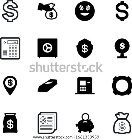 bank vector icon set such as: ui, emoticon, bar, code, position, number, color, pictogram, brick, ingot, cost, ruble, combination, steel, piggy, large, invoice, economy, electronic, receipt, smart