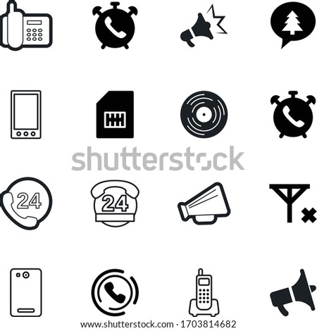 phone vector icon set such as: card, box, bubble, dialogue, company, badge, style, vinyl, christmas, pictogram, advertising, signal, disc, text, radio, remote, rock, smart, chip, sim, entertainment