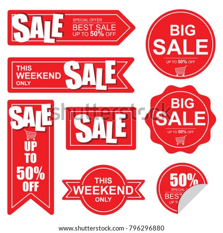 This weekend only Sale banner,  Big and best sale.