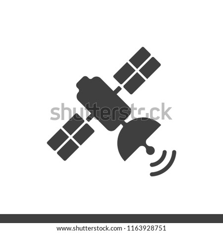Satelite icon design flat style vector image