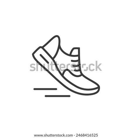 Running shoes line icon vector images