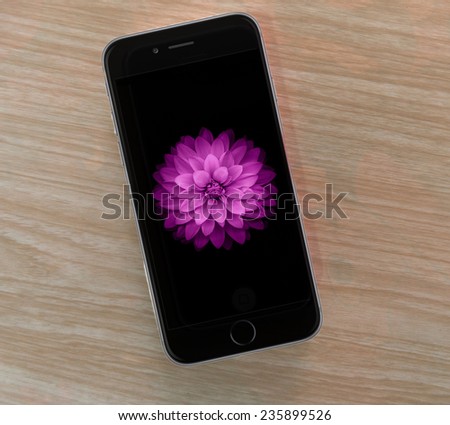 Khonkaen, THAILAND - DECEMBER 3, 2014:IPHONE6 Newest mobile from APPLE Brand