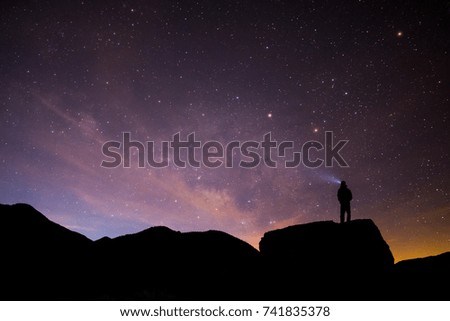 Similar – Image, Stock Photo #As# looking up Starry sky