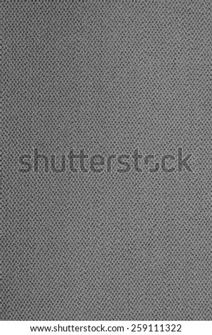 close up of a gray knitted background pattern, knitted left, detail, macro, full frame, empty, blank, vertical / Gray knitted Background Pattern, Detail, vertical