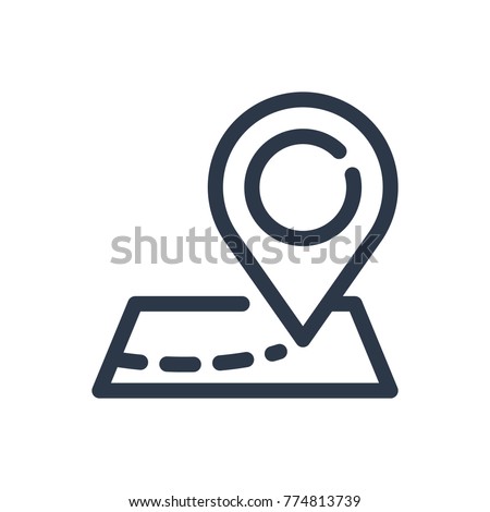 Map pin icon. Isolated address and map pin icon line style. Premium quality vector symbol drawing concept for your logo web mobile app UI design.