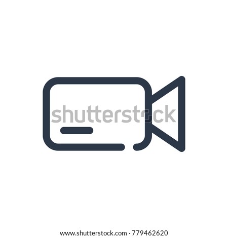 Camera icon. Isolated camcorder and camera icon line style. Premium quality vector symbol drawing concept for your logo web mobile app UI design.