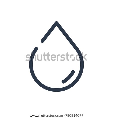 Water drop icon. Isolated splash and water drop icon line style. Premium quality vector symbol drawing concept for your logo web mobile app UI design.