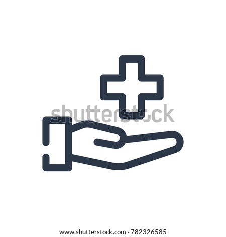 Healthcare icon. Isolated donate and healthcare icon line style. Premium quality vector symbol drawing concept for your logo web mobile app UI design.