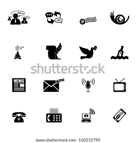 Communication icons  - Illustration