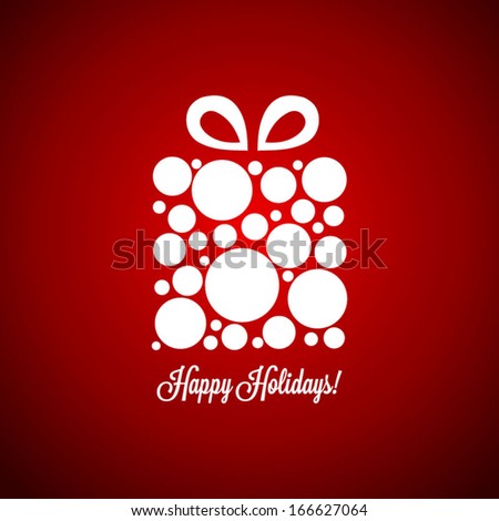 Holiday Card Stock Vector Illustration 166627064 : Shutterstock
