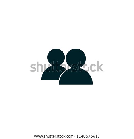 Two men, avatar, profile vector icon
