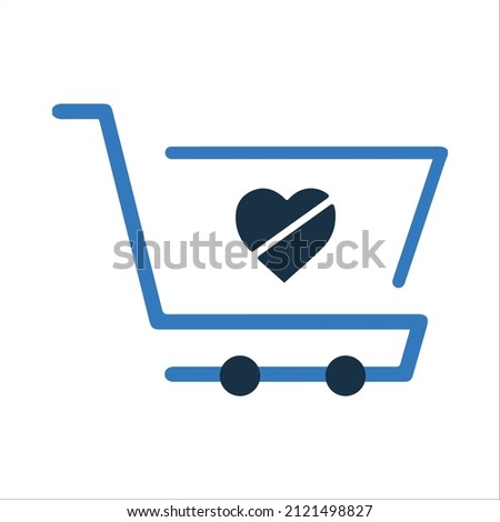 Shopping basket or Subtraction  icon