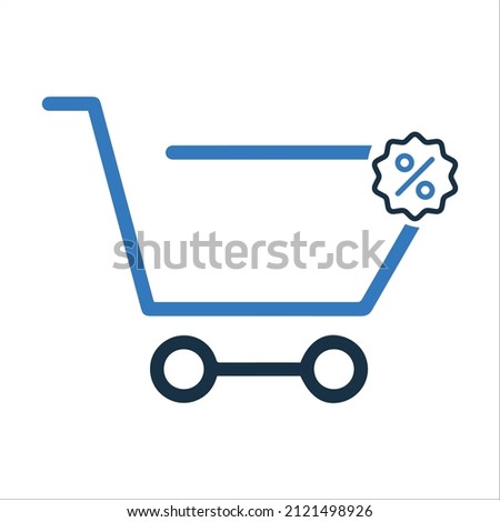 Shopping basket or Subtraction  icon