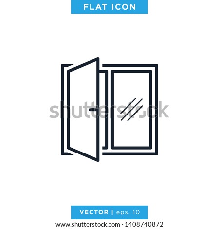 Window Icon Vector Logo Design Template