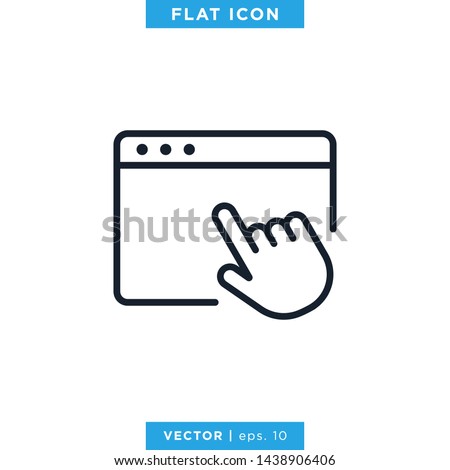 Browser Icon Vector Design Template