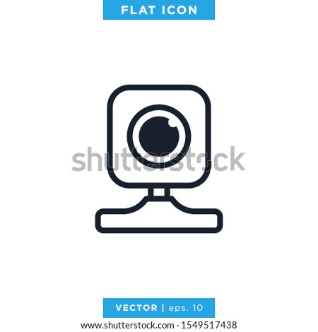Webcam Icon Vector Design Template