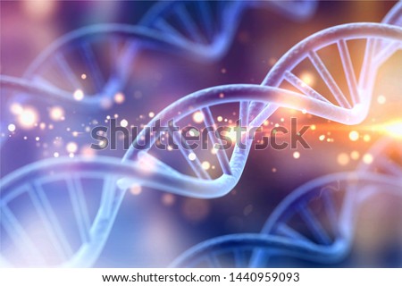 Science Biotechnology DNA illustration and abstract illustration