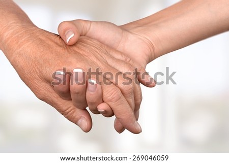 Human Hand, Senior Adult, Assistance.