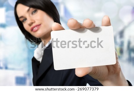 Marketing, Business Card, Women.