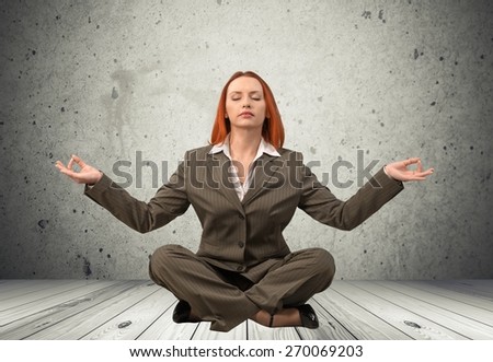 Zen-like, Meditating, Business.
