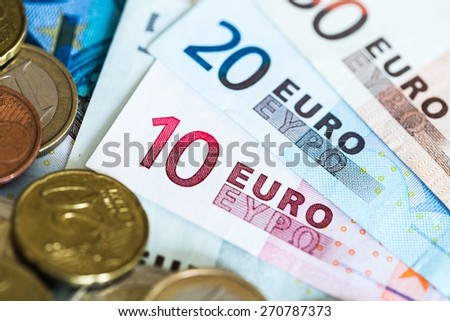 European Union Currency, Paper Currency, Banking.